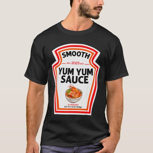 Smooth Yum Yum Sauce Condiment Costume Matching  T-Shirt (Front)