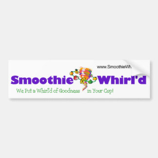 Smoothie Whirl'd Bumper Sticker