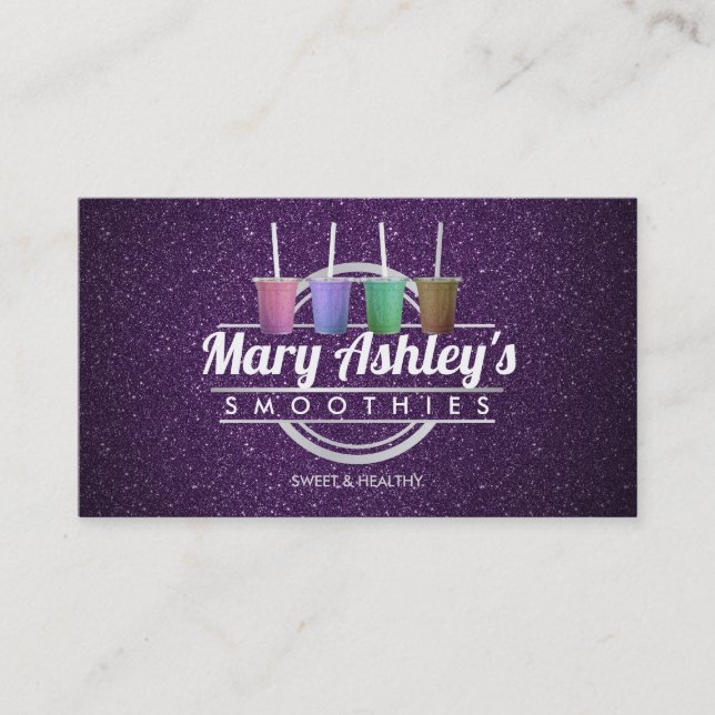 Smoothies business cards (Front)