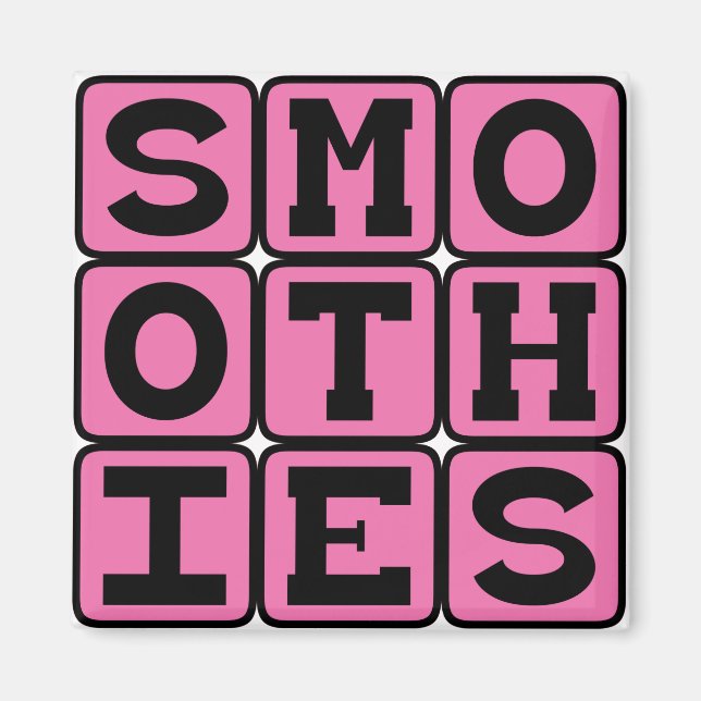 Smoothies, Healthy Fruit Drinks Magnet (Front)