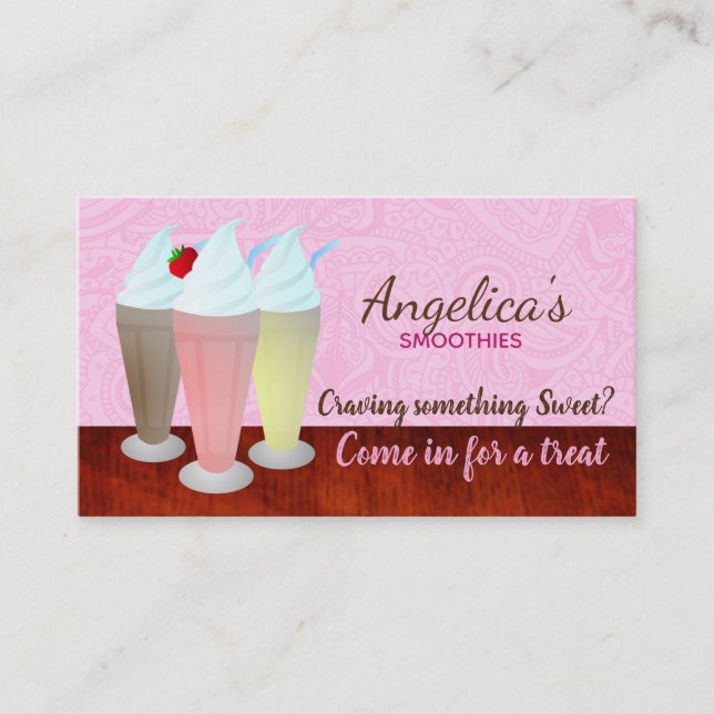 Smoothies Slogans Business Cards (Front)