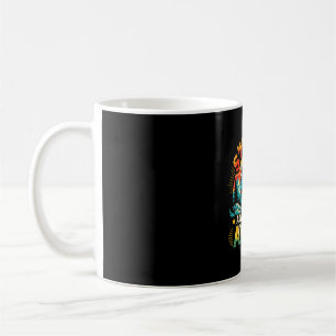 Smor adventures await funny bigfoot camping coffee mug