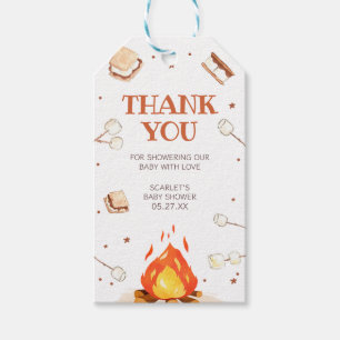 S'more Bonfire Baby Shower Favour Tags