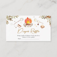 S'more Campfire Baby Shower Diaper Raffle