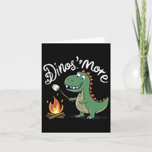 Smore Camping Campfire Camp Camper Funny Dinosmore Card