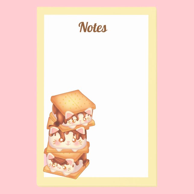 S'more Chocolate Cats Post-it Notes (Creator Uploaded)