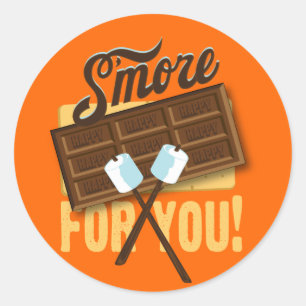 S'more for You Campfire & Bonfire Favours Classic Round Sticker