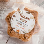 S'more Fun Campfire Camping Kids Birthday Classic Round Sticker<br><div class="desc">Add a fun,  personalized touch to your party favours,  invitations,  or thank you cards with our S'more Fun Campfire Camping Kids Birthday Classic Round Stickers. With playful s'mores,  campfire graphics,  and a rustic,  outdoor vibe,  they are sure to be a hit with both kids and adults alike.</div>