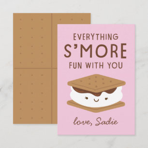 S'more fun classe valentine carte de remerciements