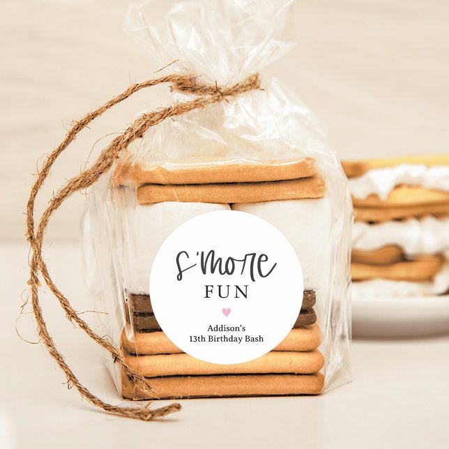 S'more Fun Party Favor Stickers (Creator Uploaded)