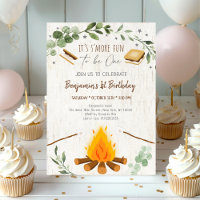 S'more Fun To Be One S'mores Campfire Birthday