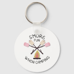 S'more Fun When Camping Outdoors Lover Gift Keychain