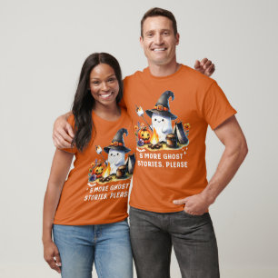 Smore Ghost Stories Please Camping Halloween T-Shirt