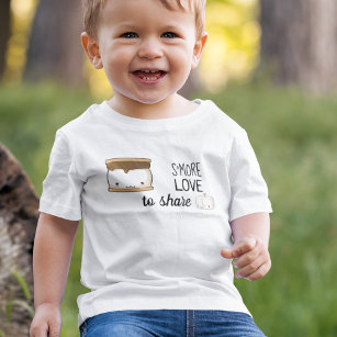 S'more Love Cute Hugging Marshmallows Baby T-Shirt