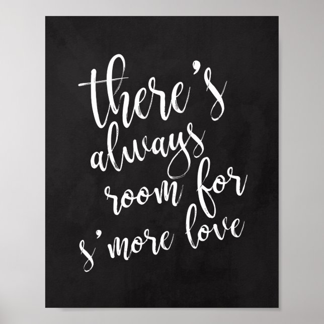 S'more love favors chalkoard 8x10 wedding sign (Front)