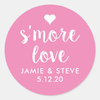 S'more Love Stickers, Smore Favour Stickers