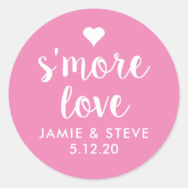 S'more Love Stickers, Stickers Smore Favoriser (Devant)