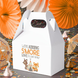 Smore Love Woodland Camper Baby Shower Favor Boxes