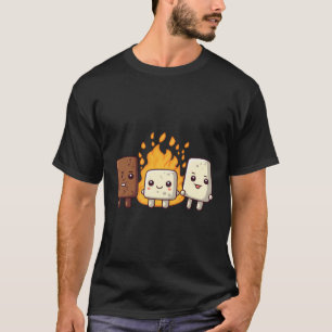 S'More Marshmallow Smores Camper Camg Kawaii T-Shirt