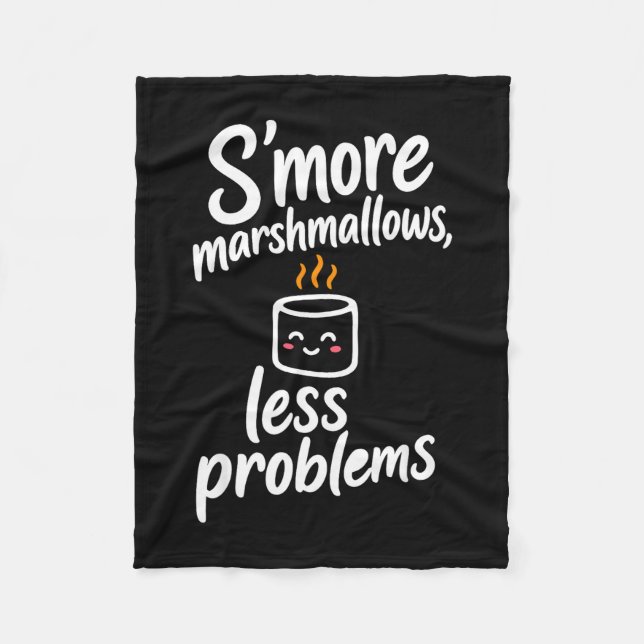 S'more marshmallows  fleece blanket (Front)