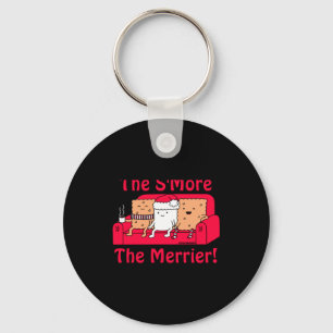Smore Merrier Cute Kids Cartoon Christmas Keychain