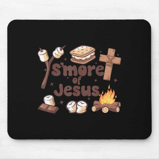 Smore Of Jesus Christian Camper Camng Lover  Mouse Pad (Front)