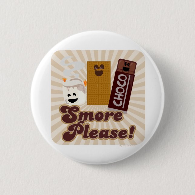 Smore Please Saying! 2 Inch Round Button (Front)
