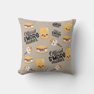 S'more throw pillow