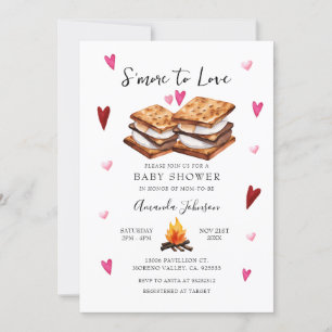 S'more to Love Bonfire Baby Shower  Invitation