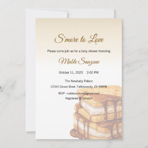 S'more to Love Invitation, Baby Shower Invitation