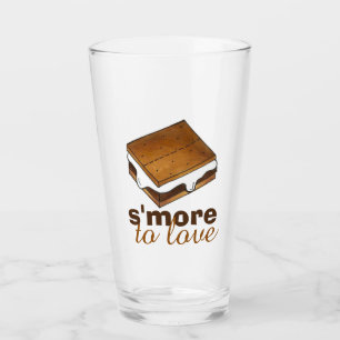 S'more To Love Marshmallow Camp Campfire S'mores Glass