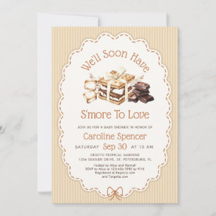 Smores Bonfire Baby Shower Invitation