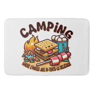 smores camp bath mat