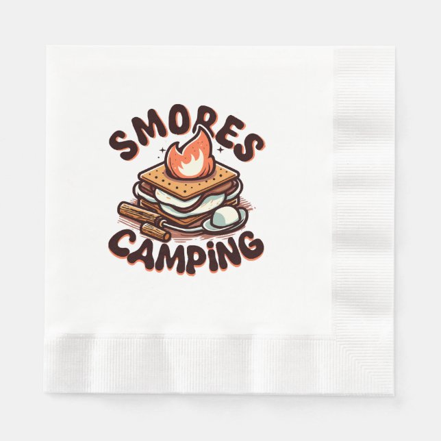smores camp napkin (Front)