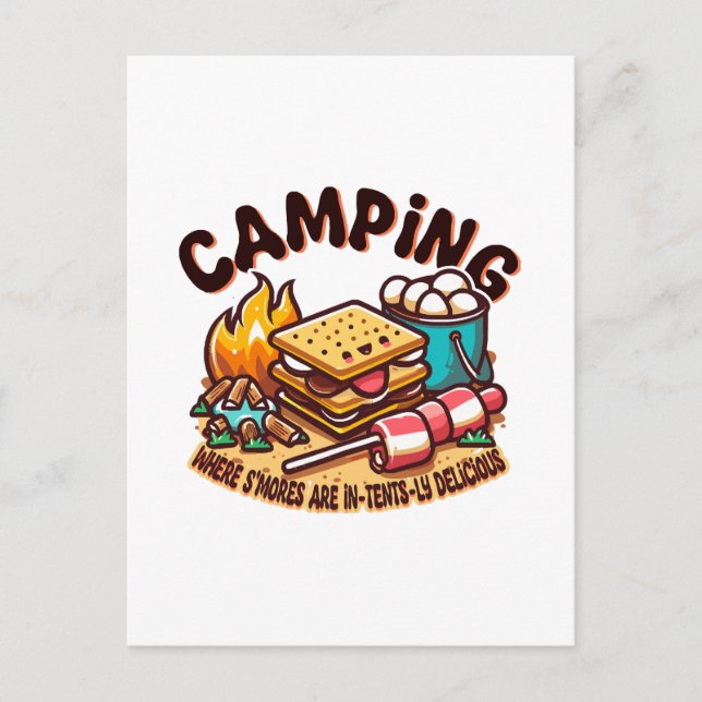 smores camp postcard (Front)