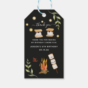S'mores Camping Campfire Greenery Thank You Gift T Tags