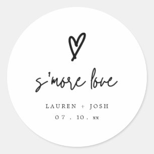 S'mores Étiquettes Pour Mariage/Fête des mariées