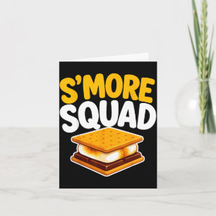 S'mores lover campfire marshmallow  card