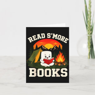 S'mores marshmallow reading campfire  card
