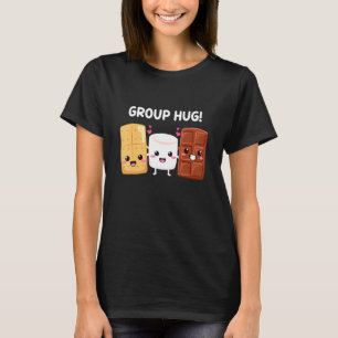 S'mores Marshmallows Smores Camping Group Hug Cam T-Shirt