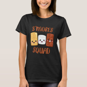 S'mores Marshmallows Smores Squad Camping Campfir T-Shirt