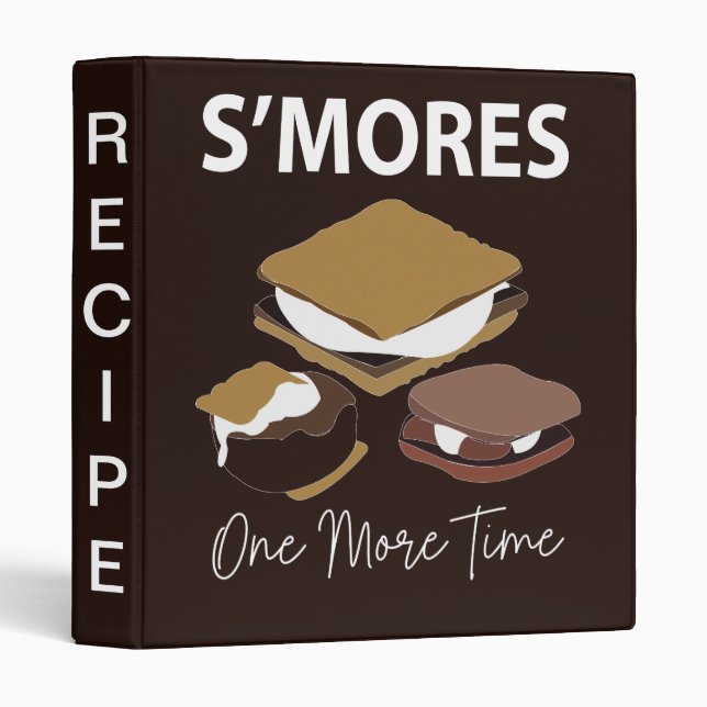 Smores S'mores Dessert One More Time Smore Recipe Binder (Front/Spine)