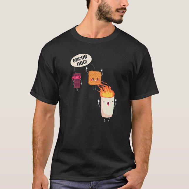 Smores S'mores Marshmallow Camping Roasting Bonfir T-Shirt (Front)