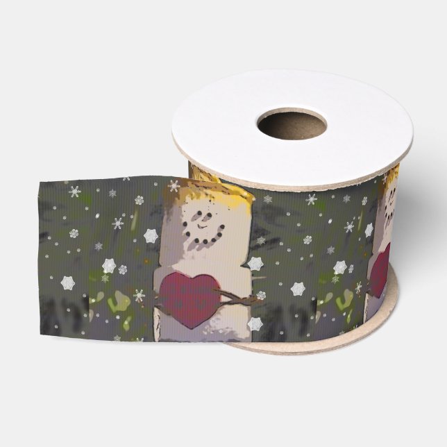 S'Mores Snowman in the Snow Grosgrain Ribbon (Spool)