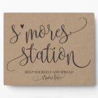 S'mores Station Favour Party Signage