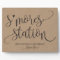 S'mores Station Favour Party Signage