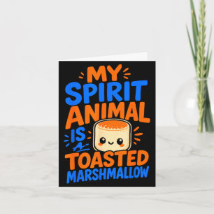 S'mores toasted marshmallow campfire card
