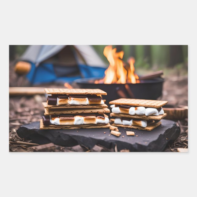 S'morses Devant Le Sticker De Feu De Campagne (Devant)