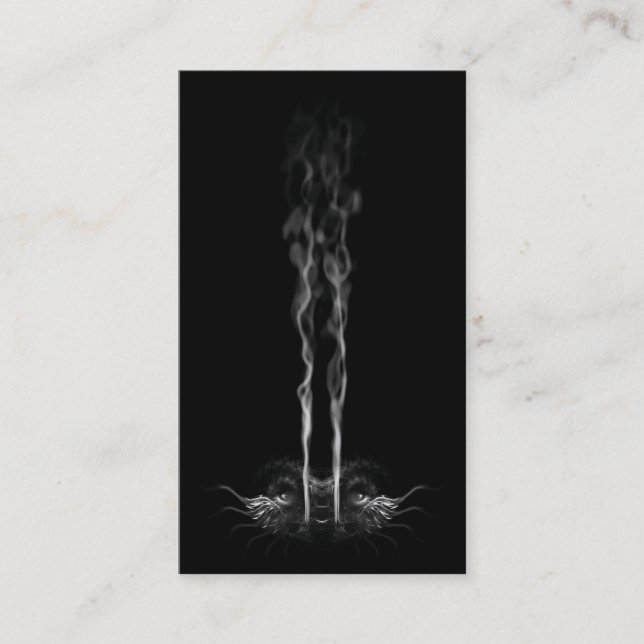SMOULDER NOIR Dragon Smoke Black Calling Card (Front)