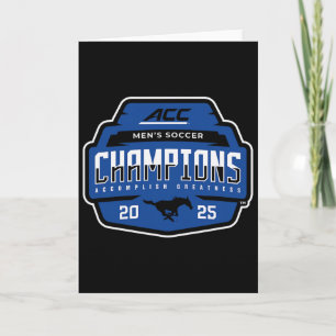 Smu Mustangs Acc Champs 2025 Men's Soccer _1  Card